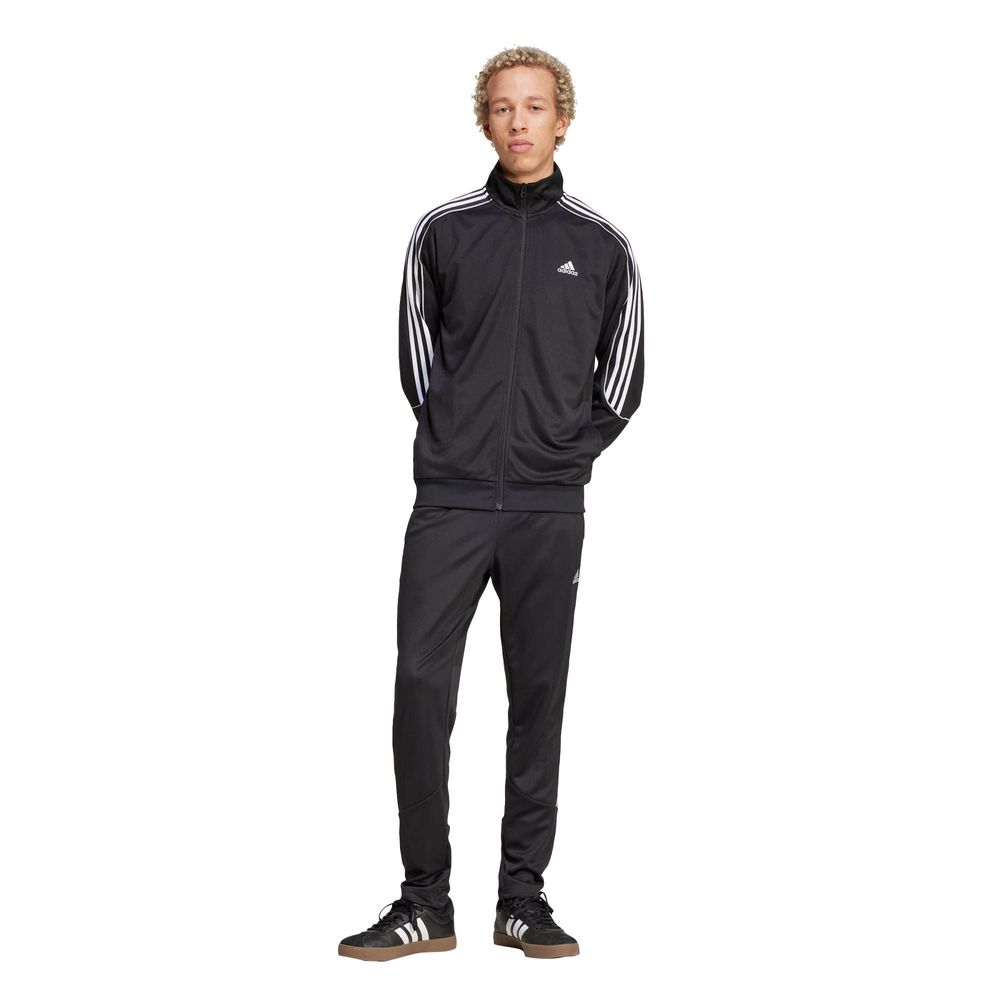 Conjunto Sportswear 3 Franjas Tejido De Punto Doble Adidas Negro Hombre