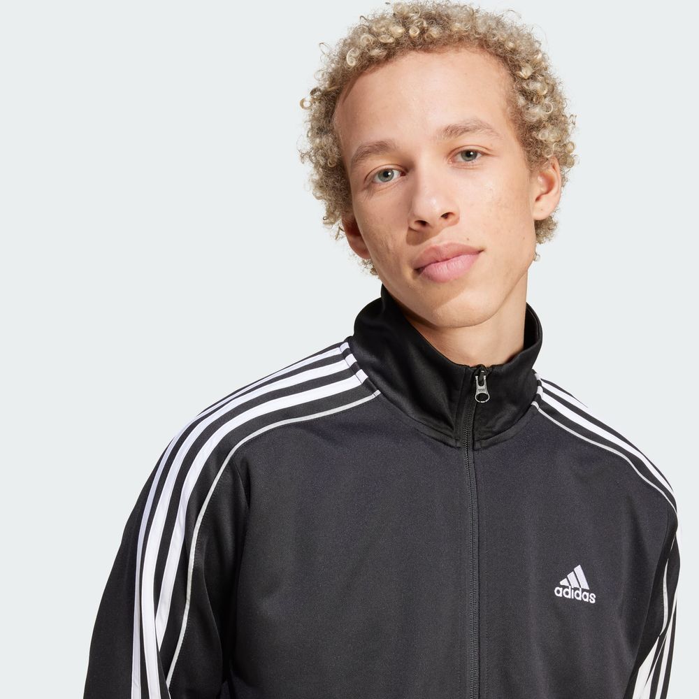 Foto 6 pulgar | Conjunto Sportswear 3 Franjas Tejido De Punto Doble Adidas Negro Hombre