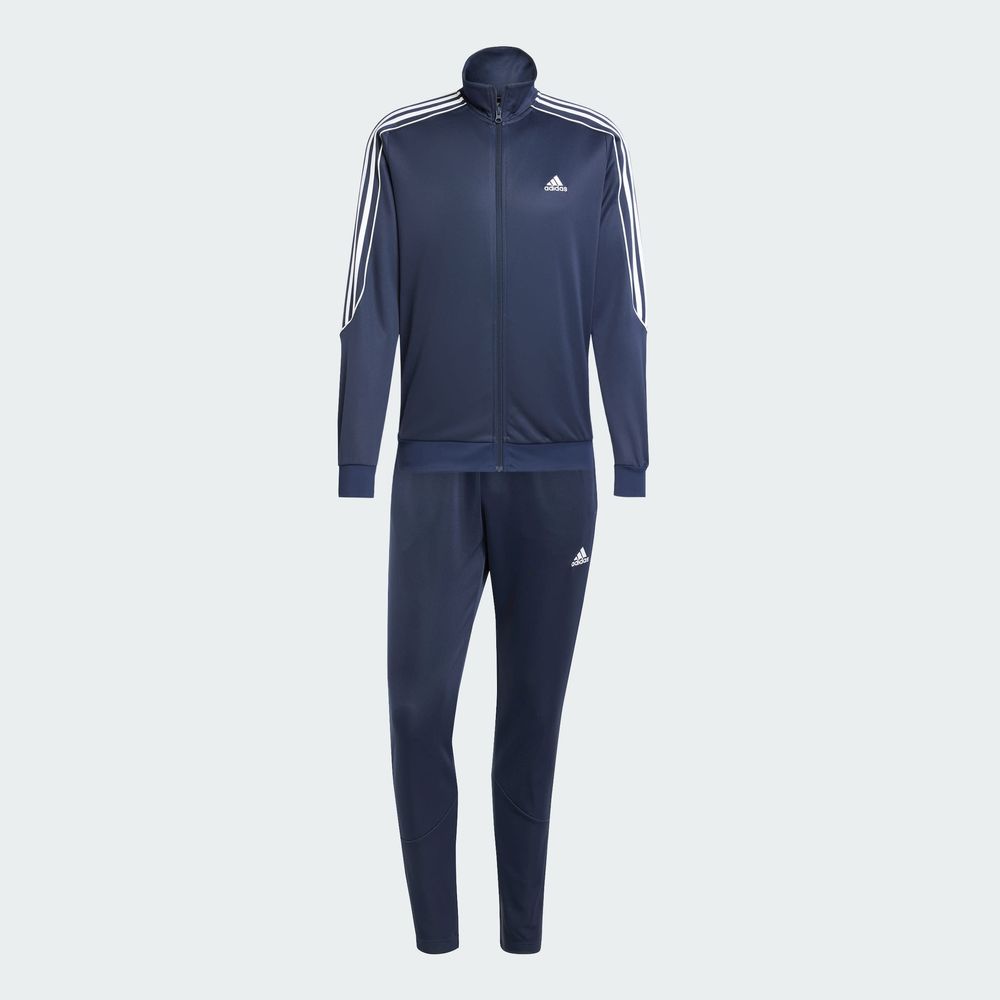 Foto 4 pulgar | Conjunto Sportswear 3 Franjas Tejido De Punto Doble Adidas Azul Hombre