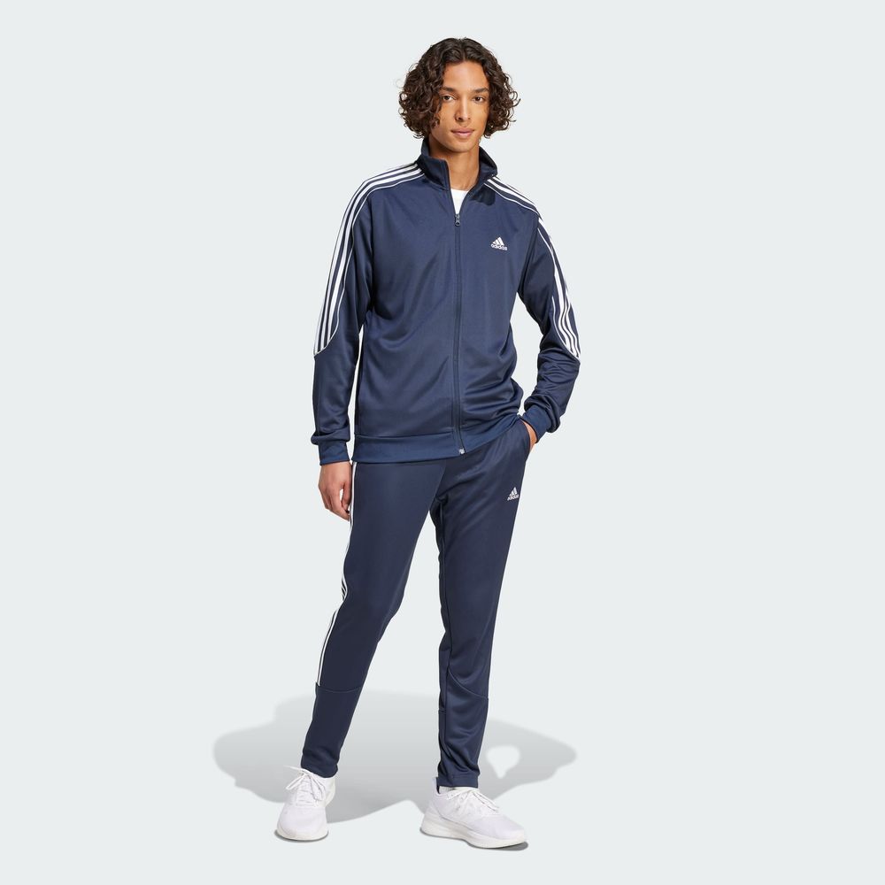 Foto 6 pulgar | Conjunto Sportswear 3 Franjas Tejido De Punto Doble Adidas Azul Hombre
