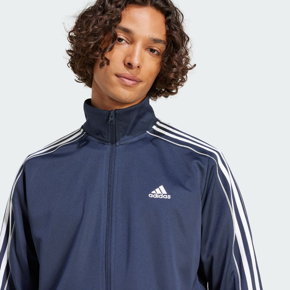 Foto 9 pulgar | Conjunto Sportswear 3 Franjas Tejido De Punto Doble Adidas Azul Hombre