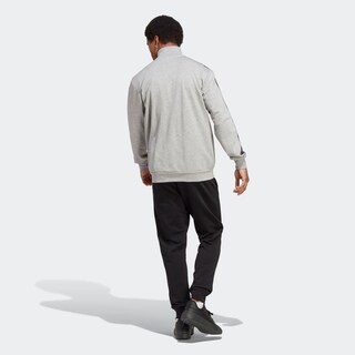 Foto 5 | Conjunto Basic 3 Franjas French Terry Adidas Gris Hombre