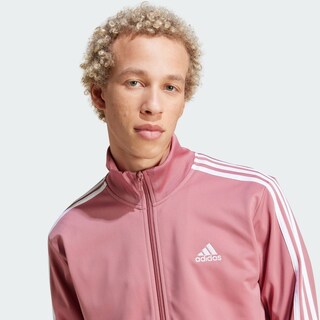 Foto 8 | Conjunto 3 Franjas Tricot Basic Adidas Rojo para Hombre