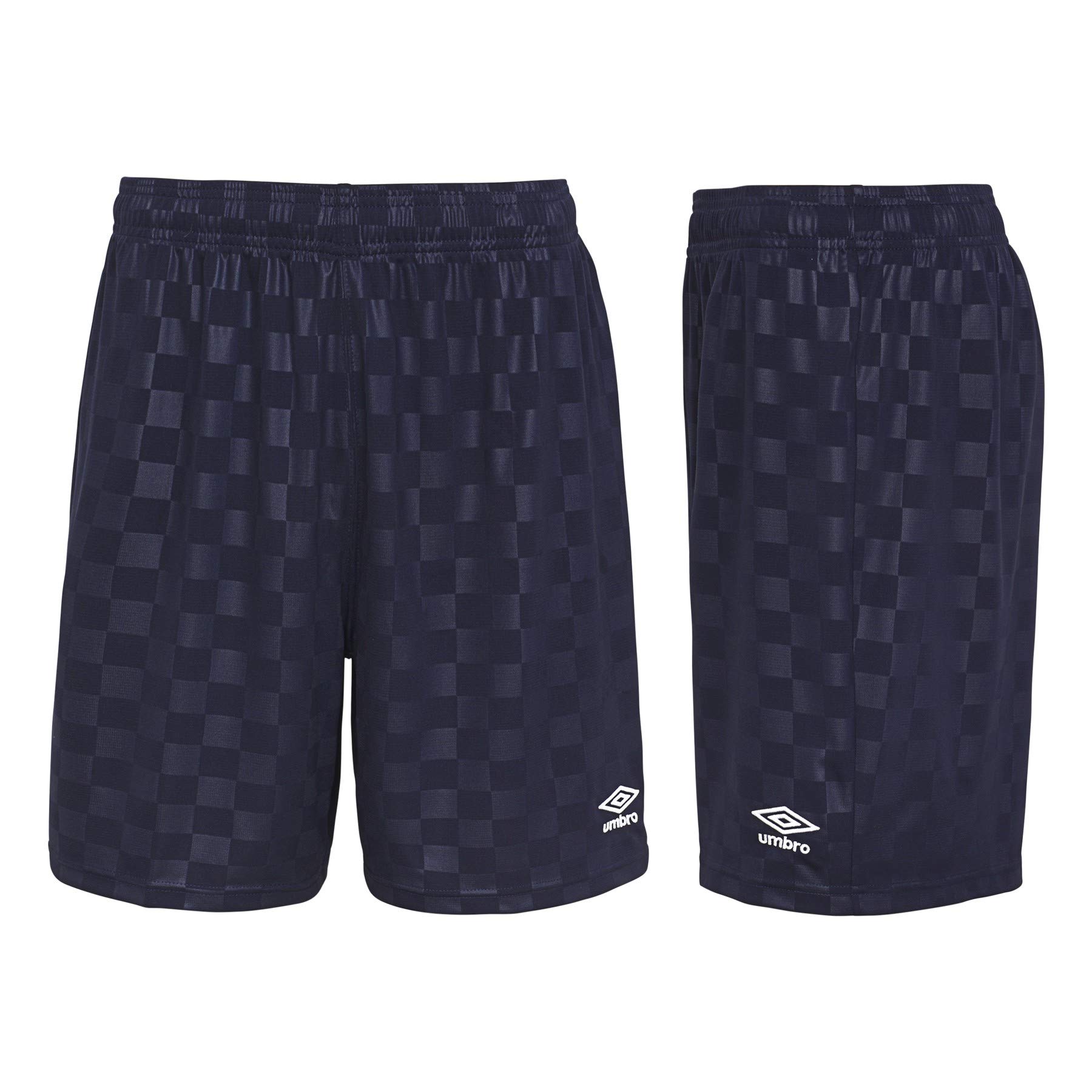 Foto 3 pulgar | Pantalones Cortos Umbro Para Niños A Cuadros, Azul Marino, Talla L - Venta Internacional.