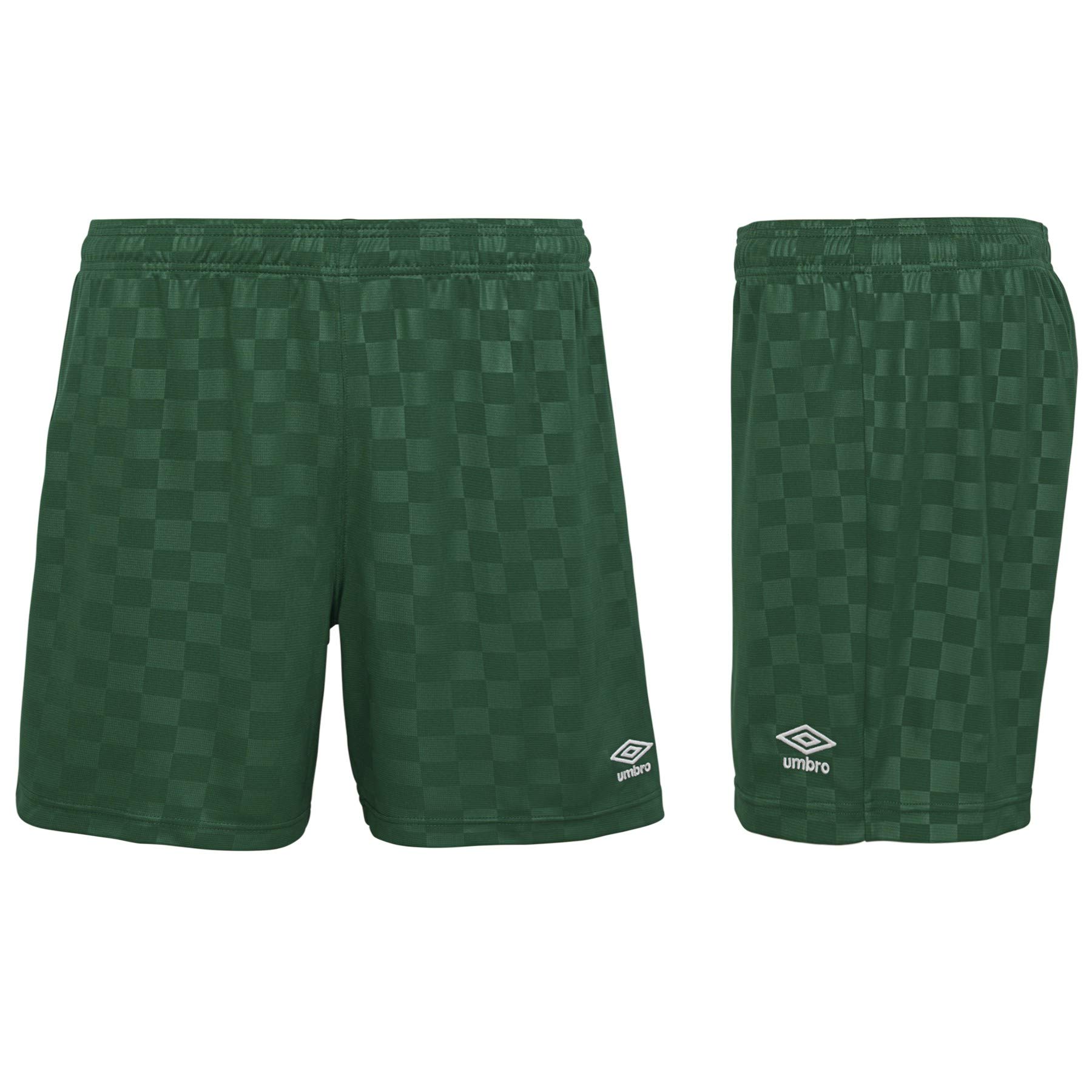 Foto 3 pulgar | Short Umbro a Cuadros Verde para Mujer - Venta Internacional