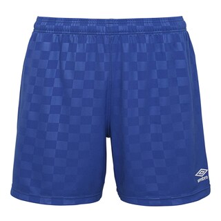 Foto 1 | Pantalones Cortos Umbro de Poliéster Azul Real A Cuadros para Mujer - Venta Internacional