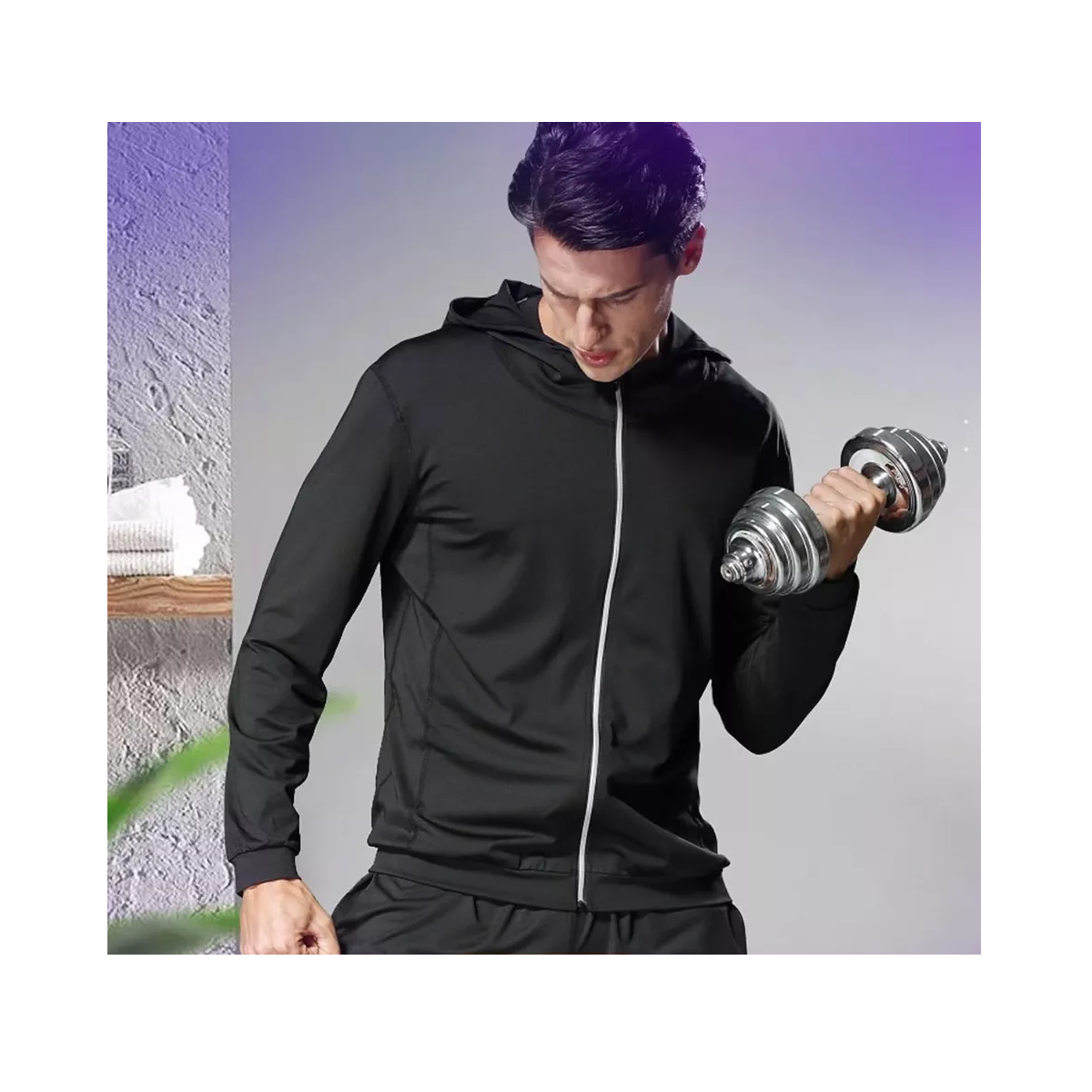 Foto 4 pulgar | Kit 5 Uds Conjuntos Atléticos Ropa De Gimnasio Entrenamiento Talla M Eo Safe Imports Esi-15913 Negro