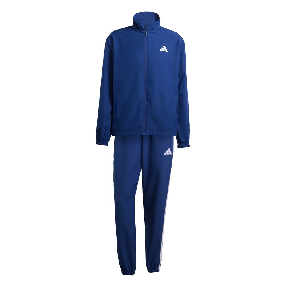 Foto 1 | Conjunto Deportivo Adidas Sportswear Basic 3 Franjas Azul para Hombre