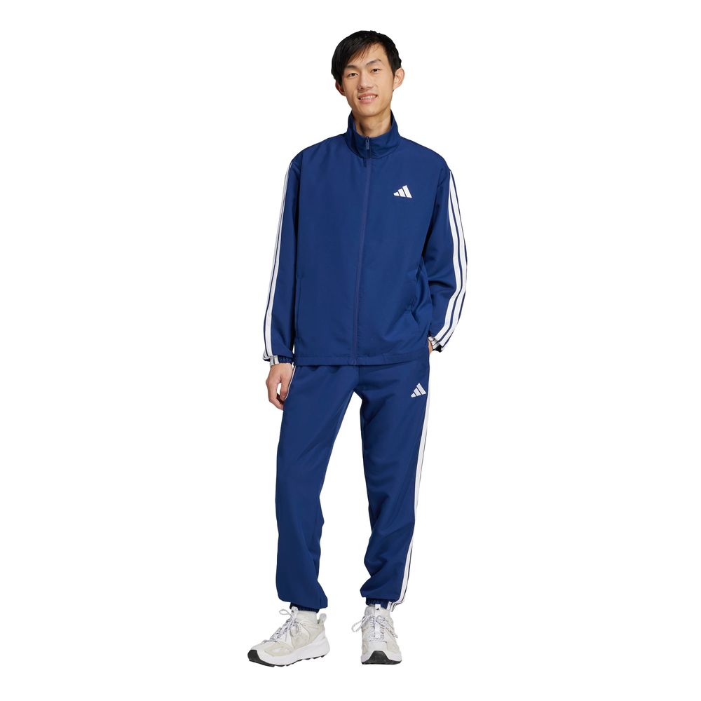 Foto 3 pulgar | Conjunto Deportivo Adidas Sportswear Basic 3 Franjas Azul para Hombre