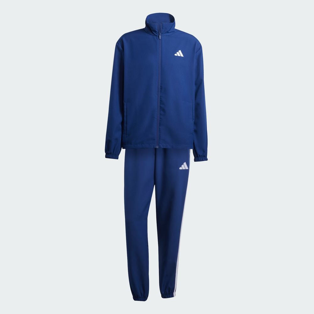 Foto 3 | Conjunto Deportivo Adidas Sportswear Basic 3 Franjas Azul para Hombre