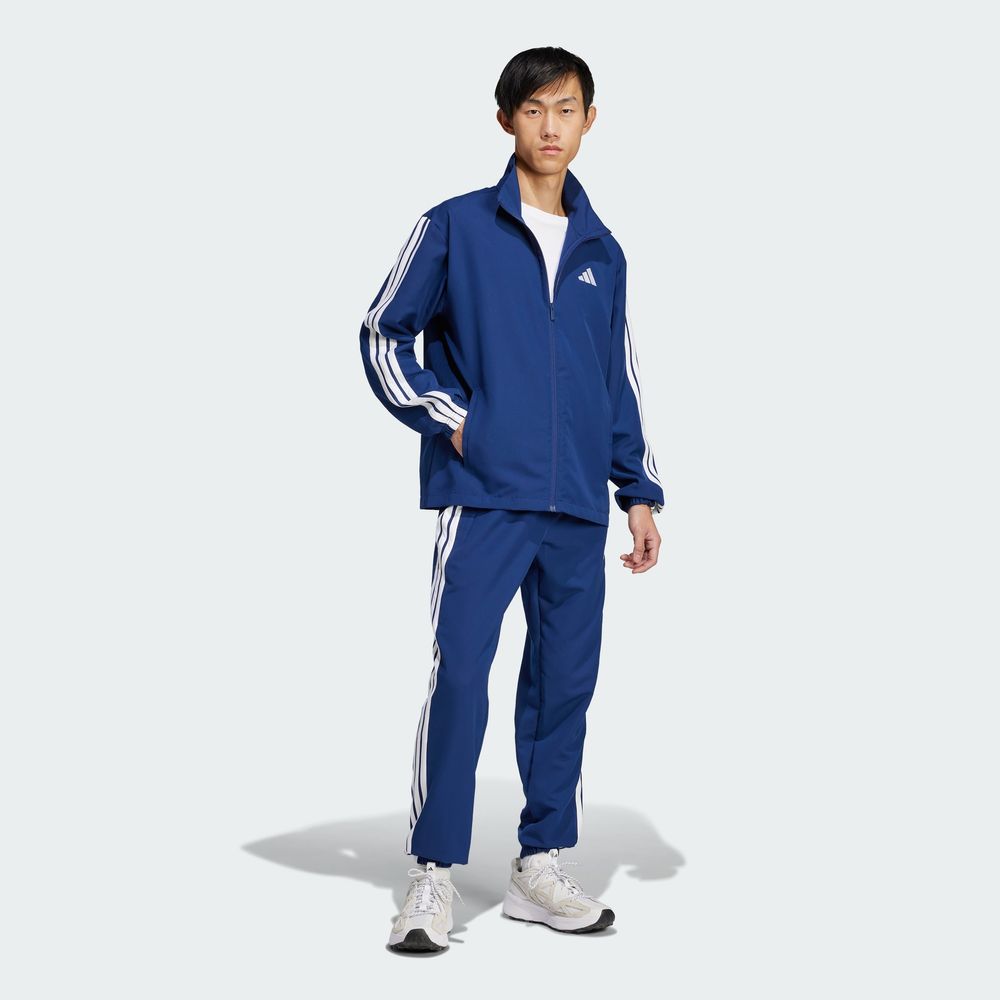 Foto 6 pulgar | Conjunto Deportivo Adidas Sportswear Basic 3 Franjas Azul para Hombre