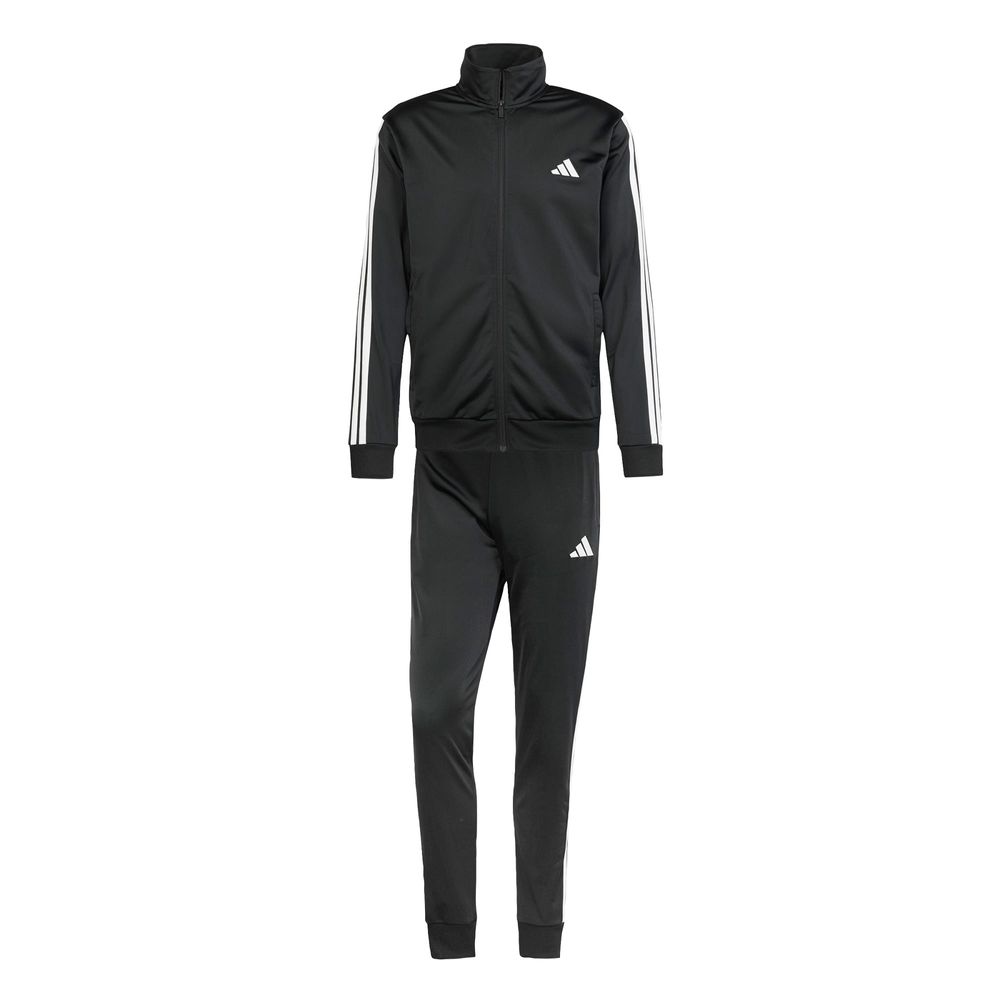 Conjunto Sportswear Basic 3 Franjas Tricot Adidas Negro para Hombre