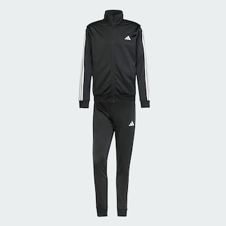 Foto 3 | Conjunto Sportswear Basic 3 Franjas Tricot Adidas Negro para Hombre