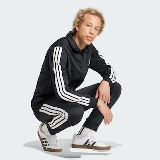 Foto 5 | Conjunto Sportswear Basic 3 Franjas Tricot Adidas Negro para Hombre
