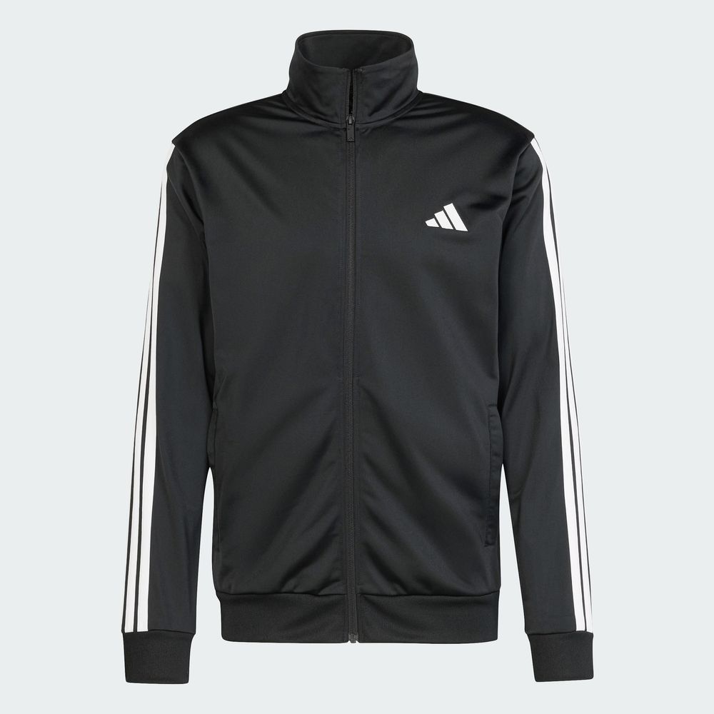Foto 6 | Conjunto Sportswear Basic 3 Franjas Tricot Adidas Negro para Hombre