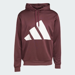 Foto 6 | Conjunto Sportswear Big Logo Sudadera Con Gorro Felpa Francesa Adidas Rojo Hombre