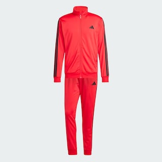 Foto 3 | Conjunto Deportivo Adidas Basic 3 Franjas Tricot Rojo
