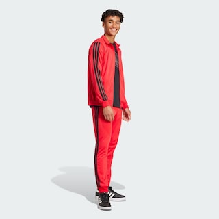 Foto 5 | Conjunto Deportivo Adidas Basic 3 Franjas Tricot Rojo