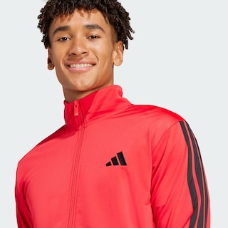 Foto 8 | Conjunto Deportivo Adidas Basic 3 Franjas Tricot Rojo