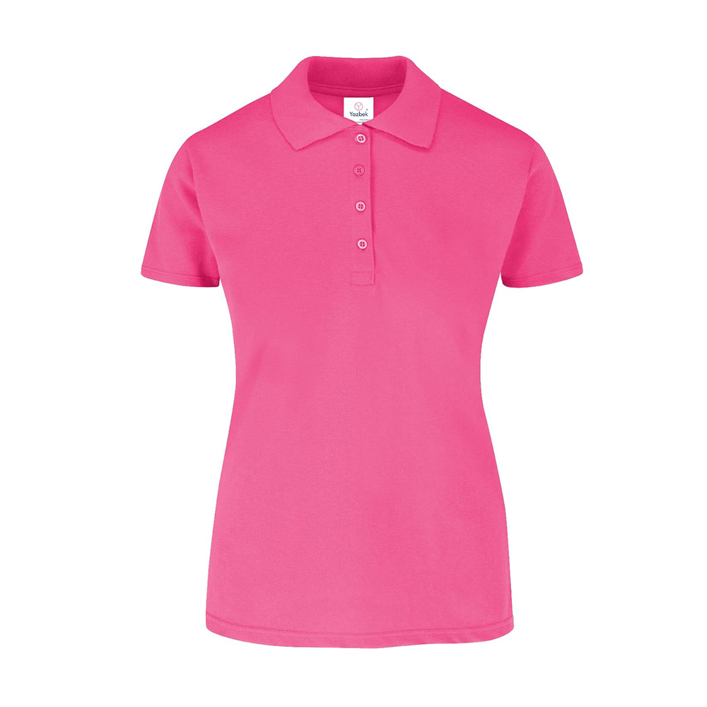 Foto 2 pulgar | Playera Tipo Polo Piqué con Silueta 50% Algodón 50% Poliéster color Fucsia para Dama