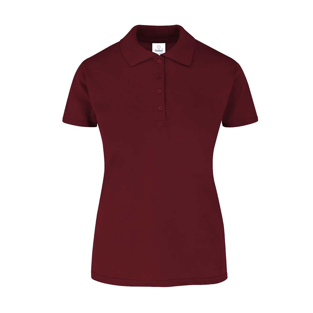 Foto 2 pulgar | Playera Tipo Polo Piqué con Silueta color Marrón para Dama