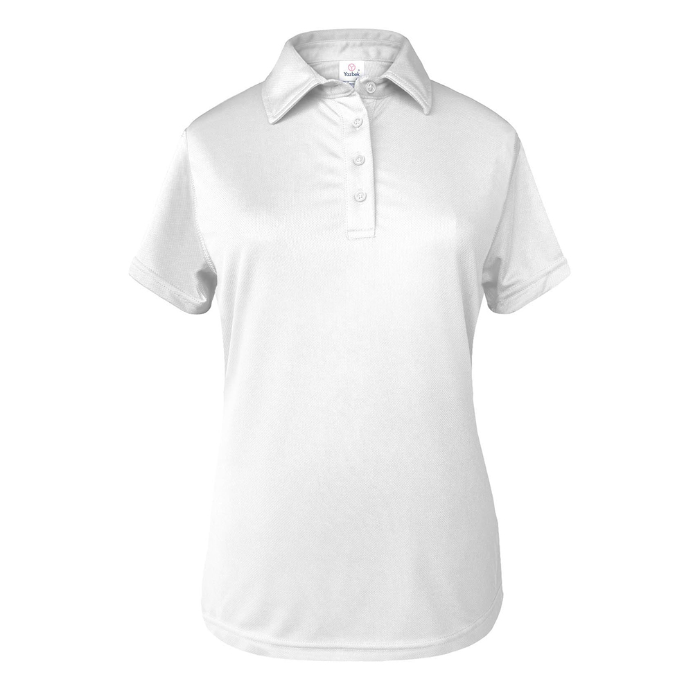 Foto 1 | Playera Tipo Polo Blanca 100% Poliéster para Dama