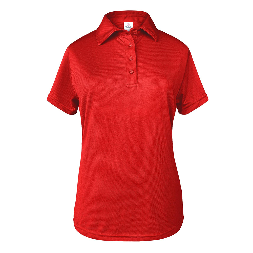 Foto 2 pulgar | Playera Tipo Polo Yazbek Roja 100% Poliéster para Dama