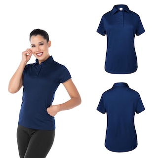 Foto 2 | Playera Tipo Polo Yazbek Azul Marino 100% Poliéster para Dama