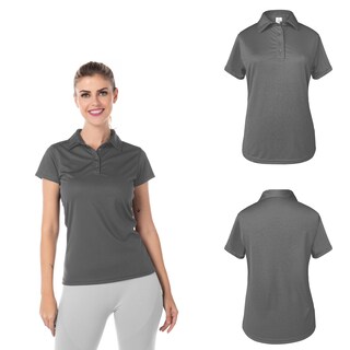 Foto 2 | Playera Tipo Polo Yazbek Gris 100% Poliéster para Dama