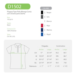 Foto 3 | Playera Tipo Polo Yazbek Gris 100% Poliéster para Dama