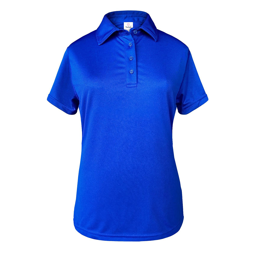 Playera Tipo Polo Yazbek Azul 100% Poliéster para Dama
