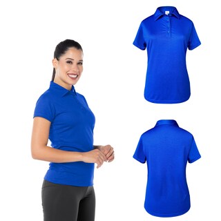Foto 2 | Playera Tipo Polo Yazbek Azul 100% Poliéster para Dama