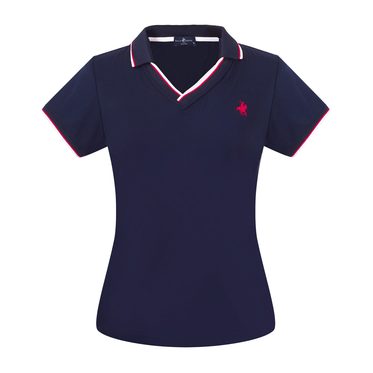 Foto 2 pulgar | Playera Polo Rock Hampton Polo Azul Marino para Mujer