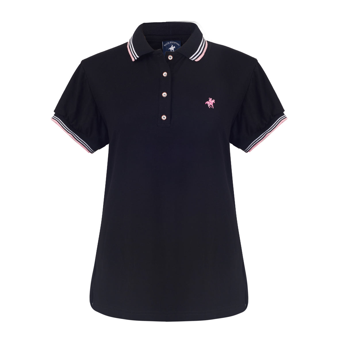 Playera Polo Para Dama Negro Polo Team