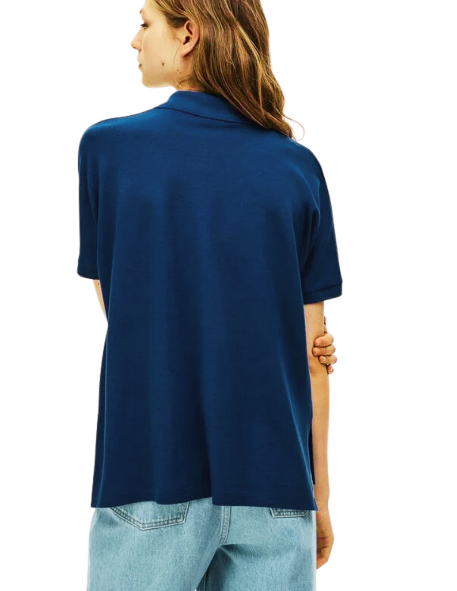 Foto 2 | Polo Lacoste Azul Pf0103 Para Dama