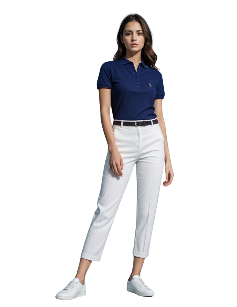 Foto 4 pulgar | Playera Tipo Polo Hpc Polo Para Mujer Color Marino