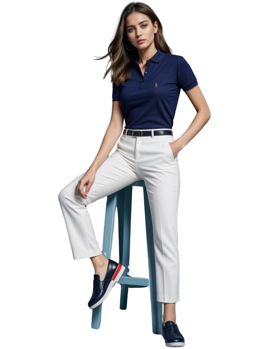 Foto 4 | Playera Tipo Polo Hpc Polo Para Mujer Color Marino