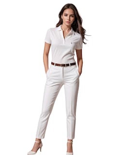 Foto 1 | Playera Tipo Polo Hpc Polo Para Mujer Color Blanco