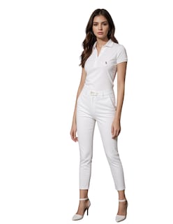 Foto 2 | Playera Tipo Polo Hpc Polo Para Mujer Color Blanco