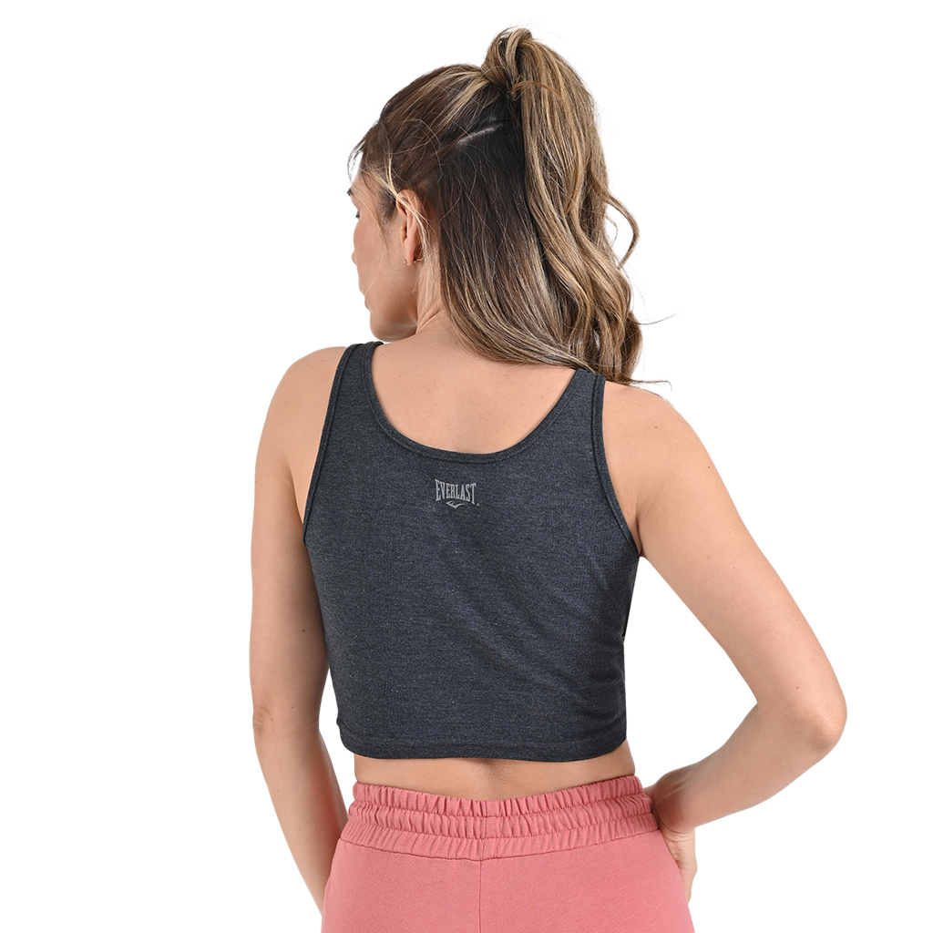 Foto 4 | Top Everlast color Gris para Mujer