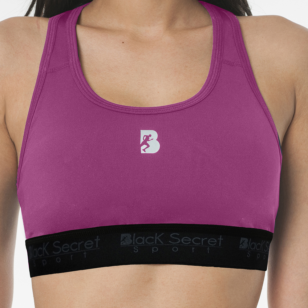 Top Deportivo con Elástico Black Secret Fucsia