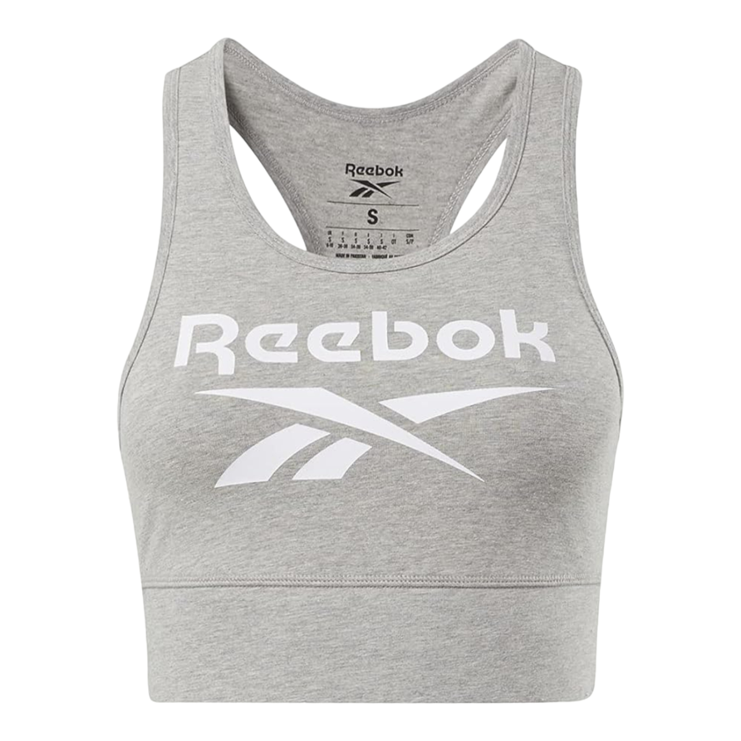 Foto 2 pulgar | Top Reebok Training Gris Gr9393 para Mujer