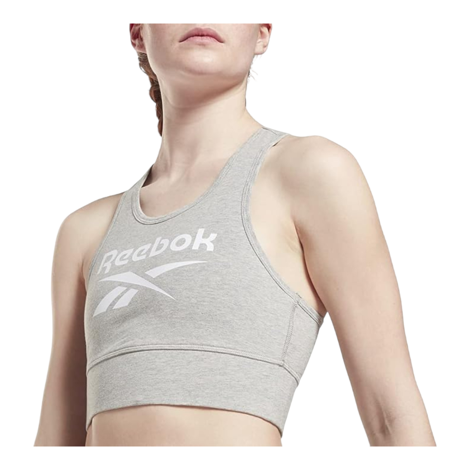 Foto 6 pulgar | Top Reebok Training Gris Gr9393 para Mujer