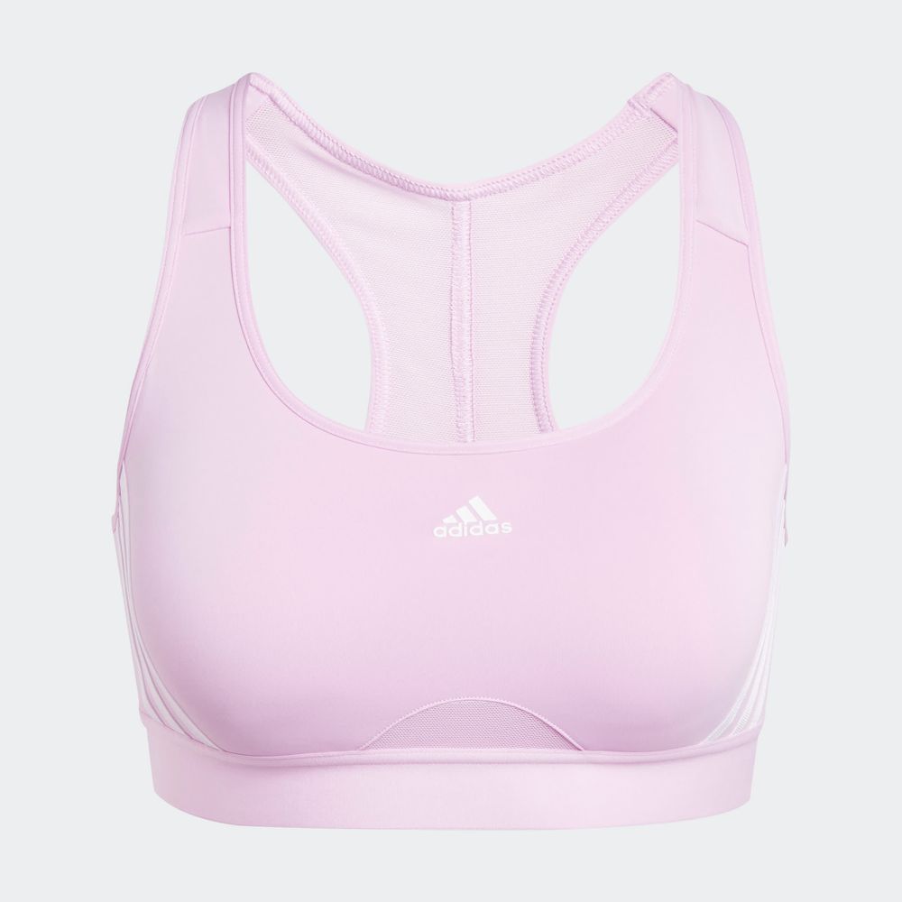 Foto 3 | Top Deportivo Adidas Powerreact 3 Franjas Violeta para Mujer