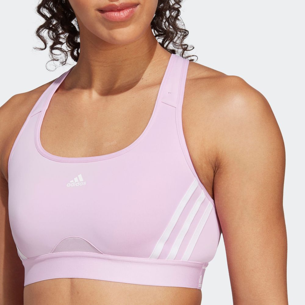 Foto 9 pulgar | Top Deportivo Adidas Powerreact 3 Franjas Violeta para Mujer