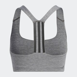 Foto 7 | Top Deportivo Powerimpact Training Soporte Medio Adidas Gris para Mujer