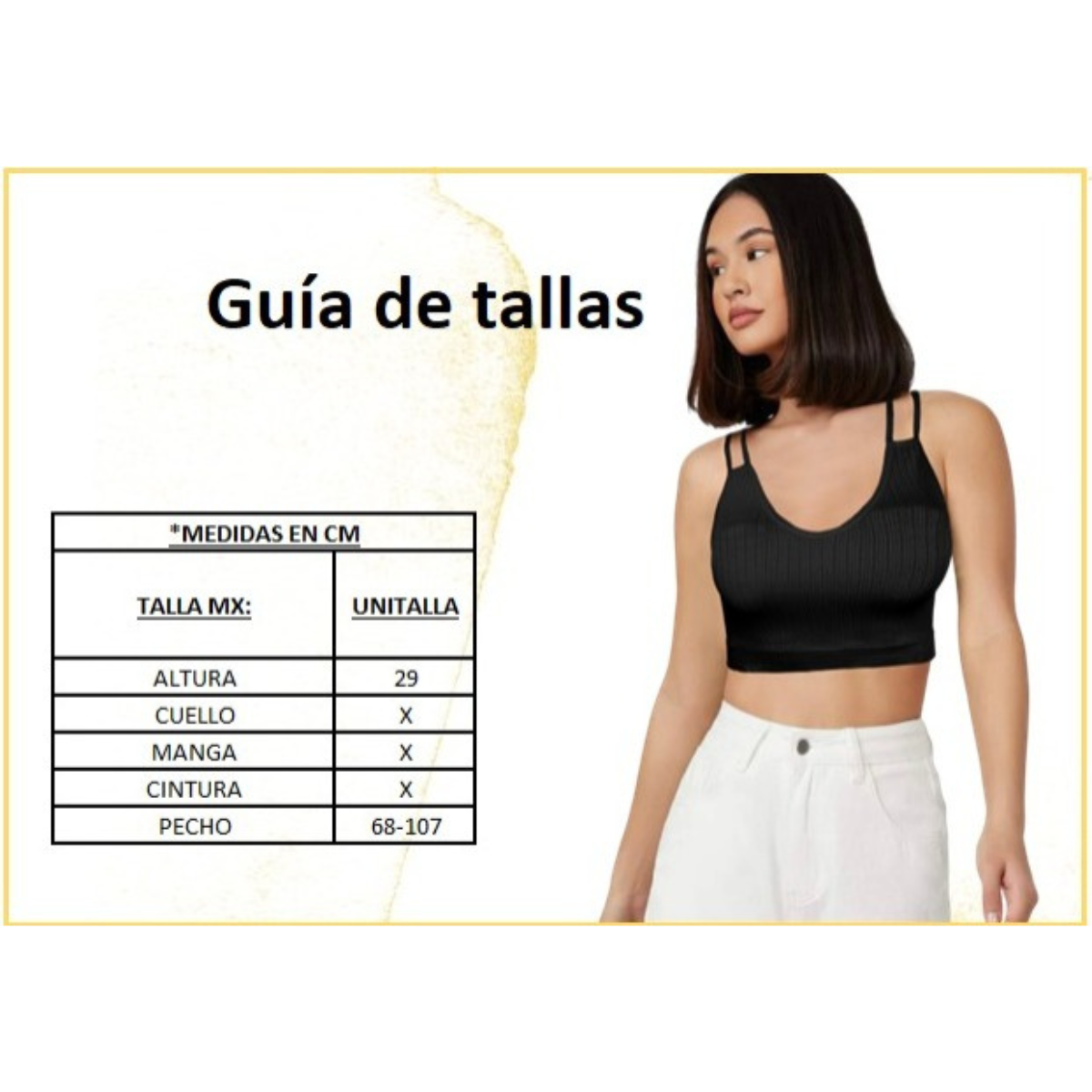 Foto 4 | Ser De 2 Top Deportivos De Mujer Top-1015 2 Colores Blusa Croptop De Tirantes