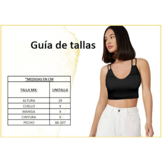 Foto 4 | Ser De 2 Top Deportivos De Mujer Top-1015 2 Colores Blusa Croptop De Tirantes