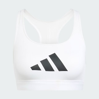 Foto 4 | Top Deportivo Powerreact Big Logo Estampado Adidas Blanco Mujer