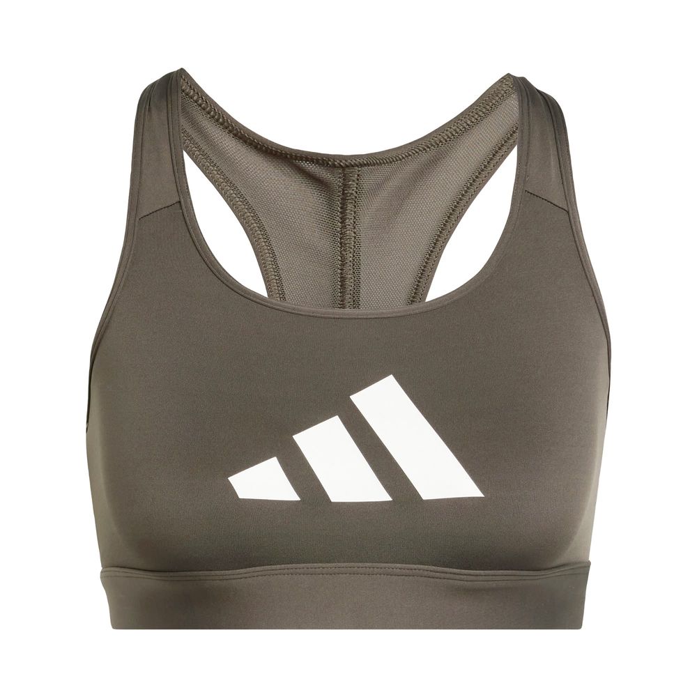 Foto 1 | Top Deportivo Powerreact Big Logo Estampado Adidas Verde Mujer